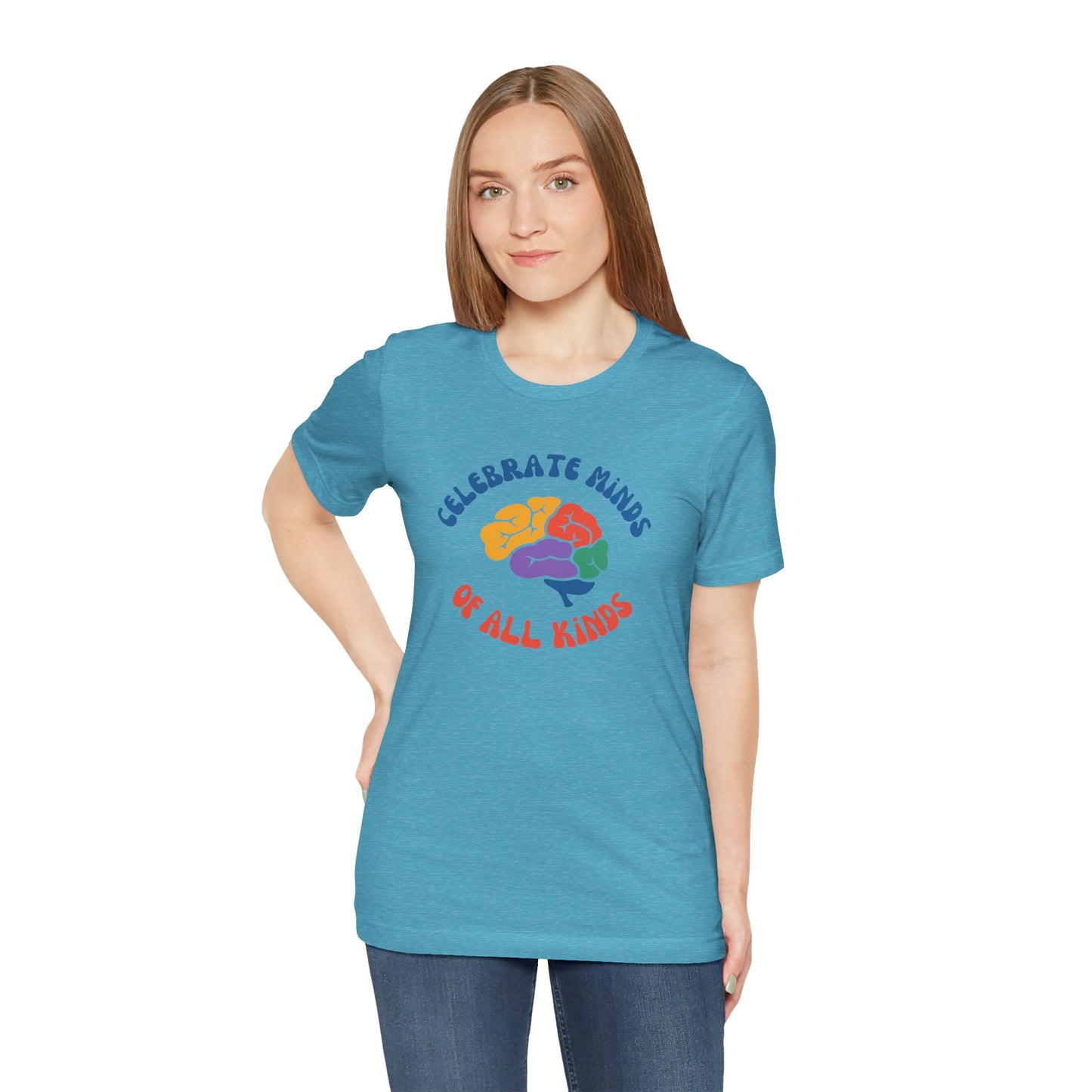 Celebrate Minds of All Kinds Unisex Jersey Short Sleeve Tee