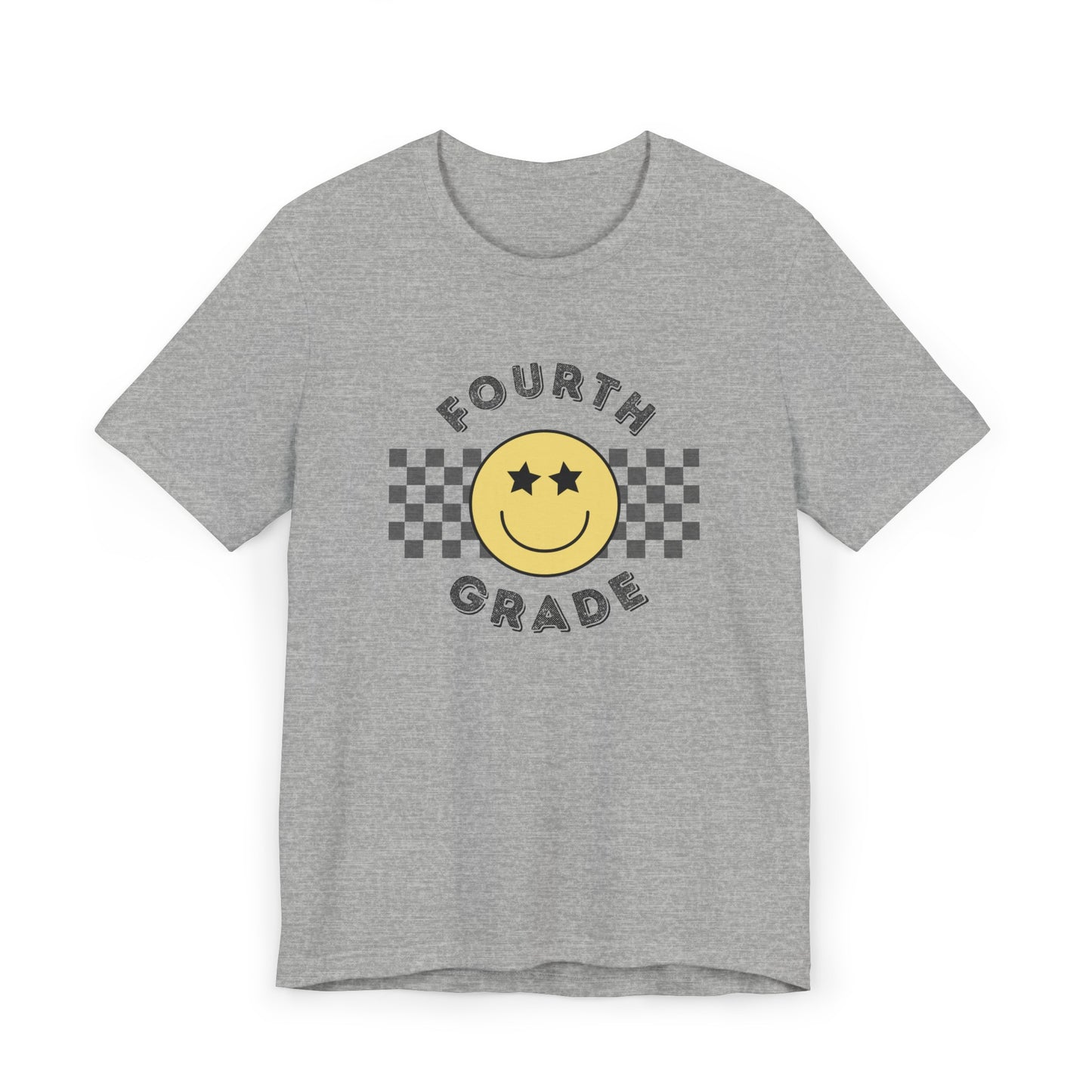 Fourth Grade Star Eyed Smiley Tee