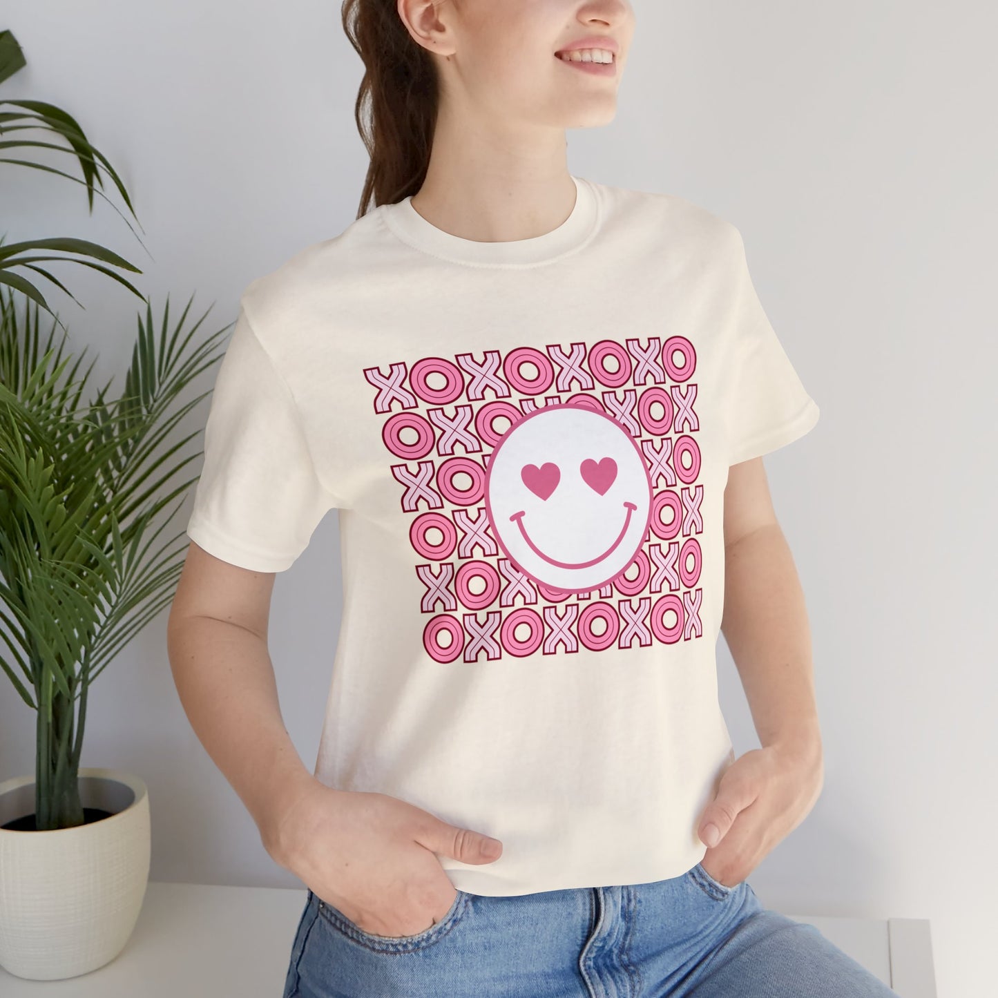 XOXOXOXO Smiley Unisex Jersey Short Sleeve Tee