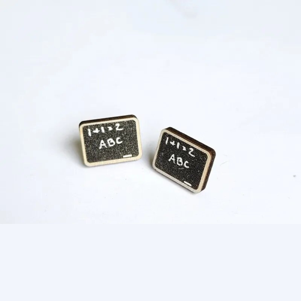 Chalkboard Stud Earrings