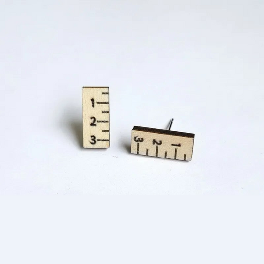 Ruler Stud Earrings