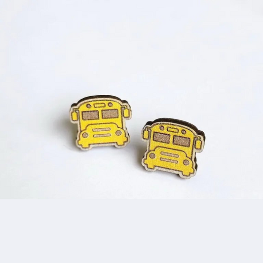 School Bus Stud Earrings