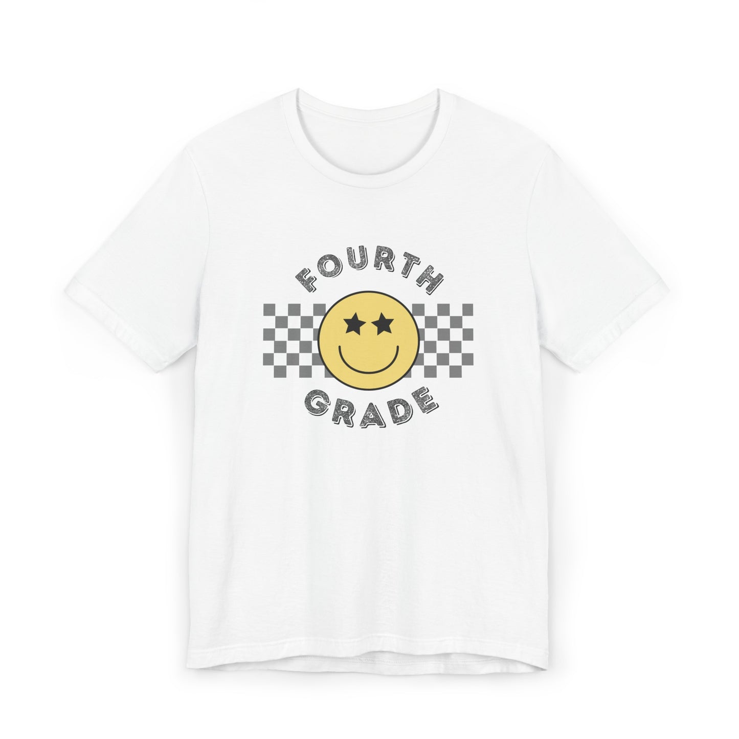 Fourth Grade Star Eyed Smiley Tee