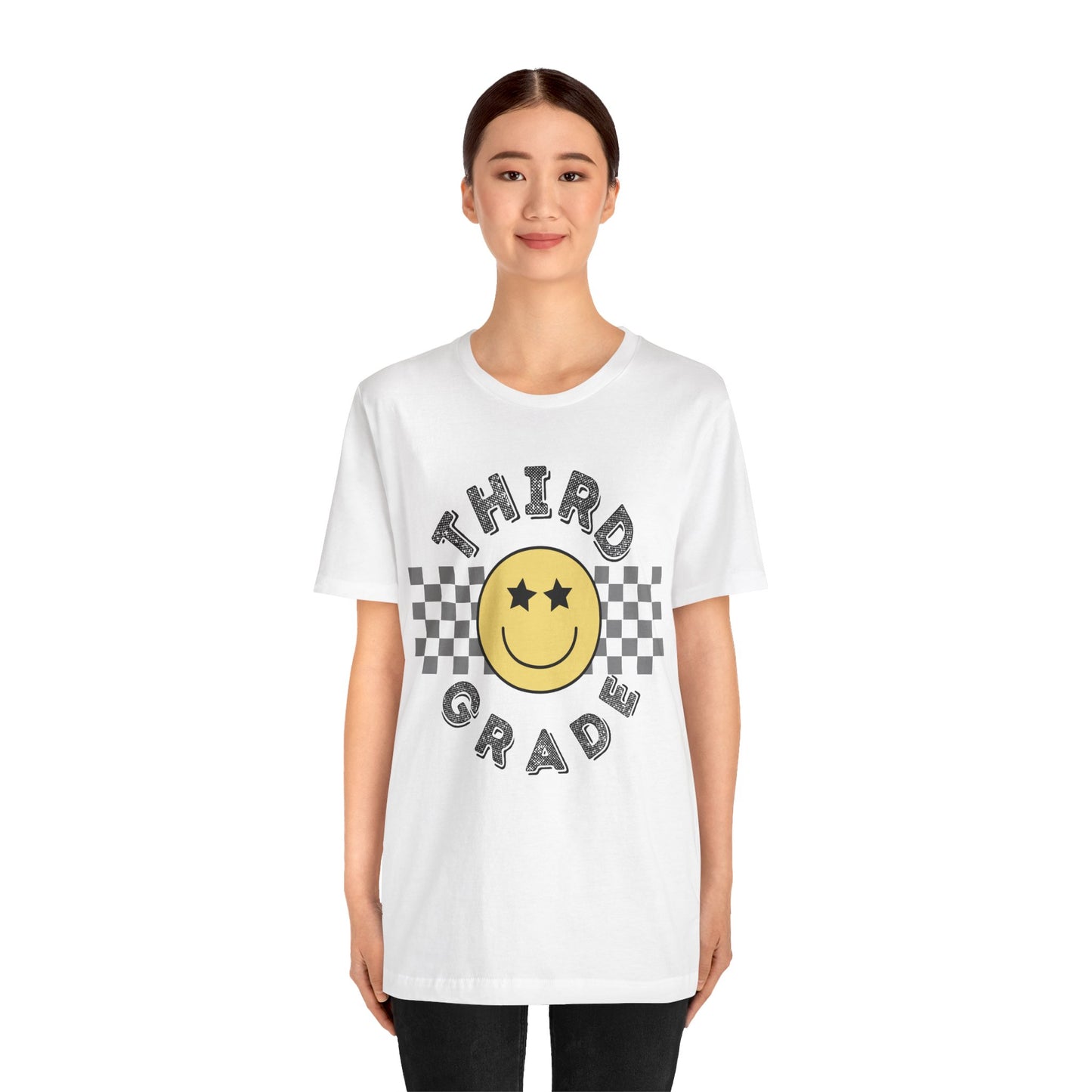 Third Grade Star Eyed Smiley Tee