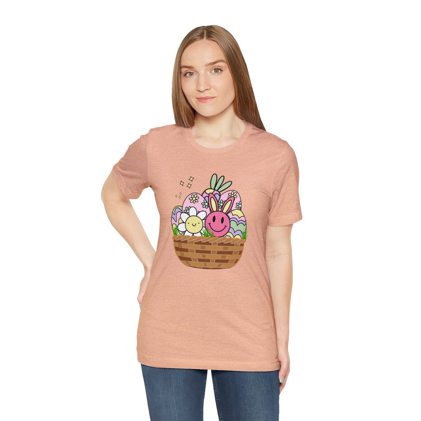 Easter Basket Unisex Jersey Short Sleeve Tee