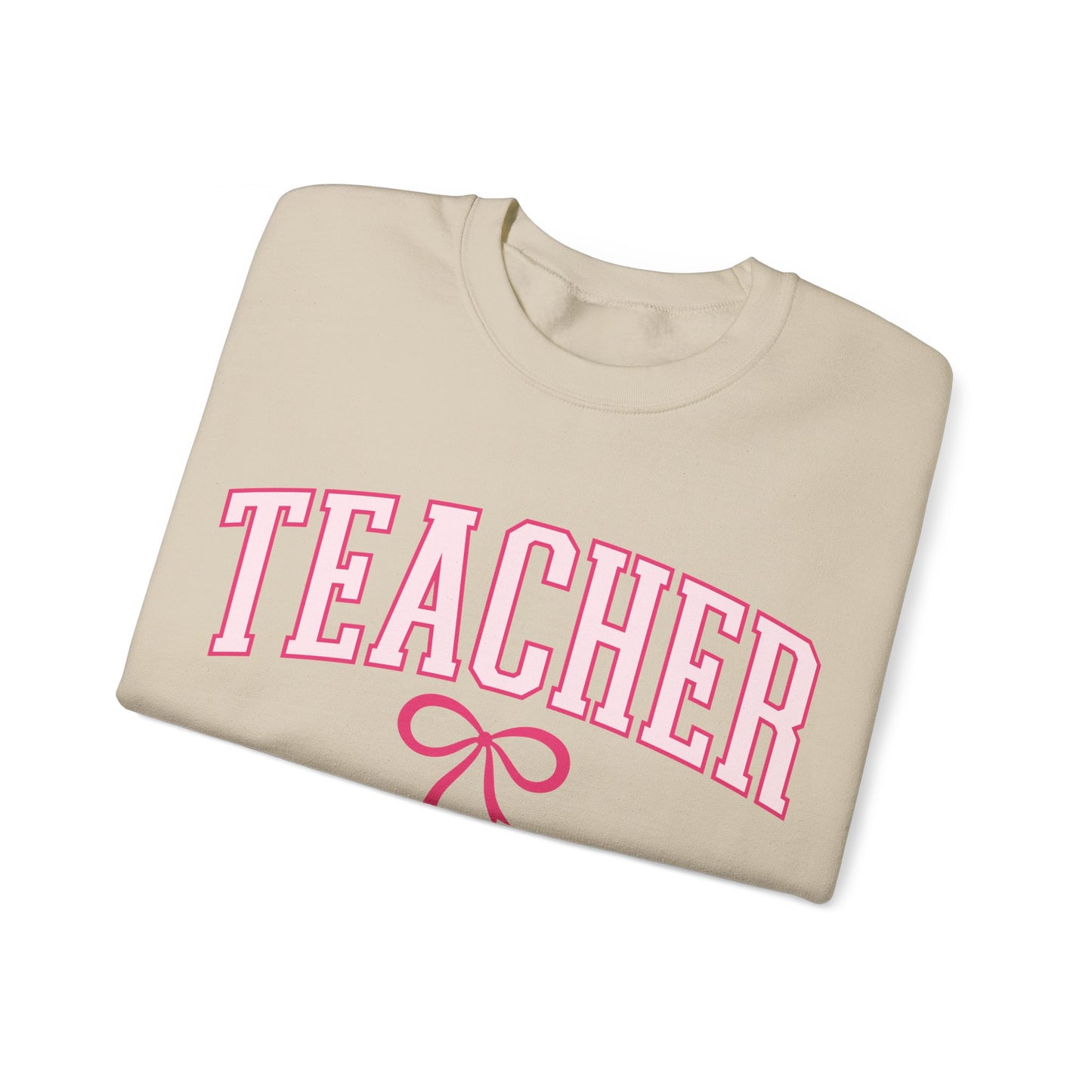 Teacher Varsity Bow Crewneck