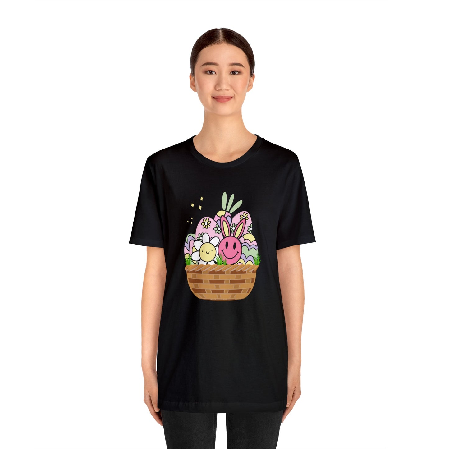 Easter Basket Unisex Jersey Short Sleeve Tee