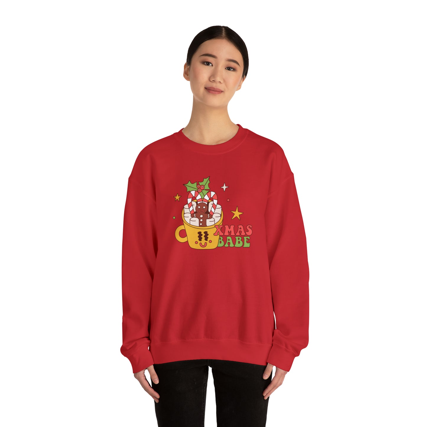 Xmas Babe Unisex Heavy Blend™ Crewneck Sweatshirt