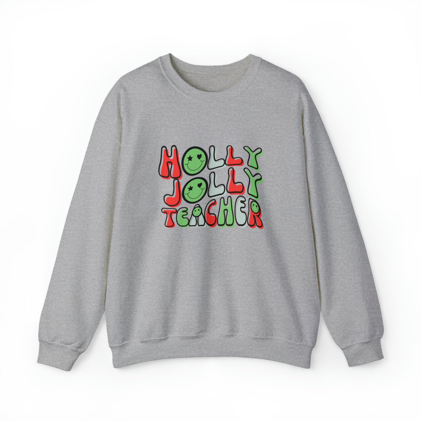 Holly Jolly Teacher 2023 Unisex Heavy Blend™ Crewneck Sweatshirt