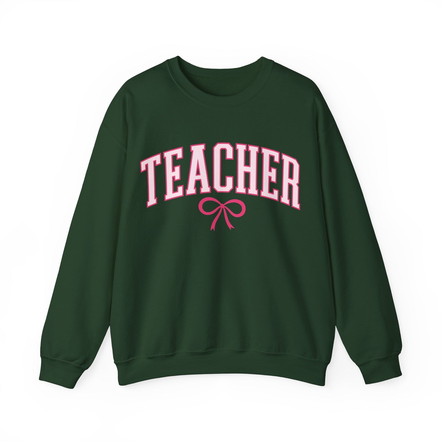 Teacher Varsity Bow Crewneck