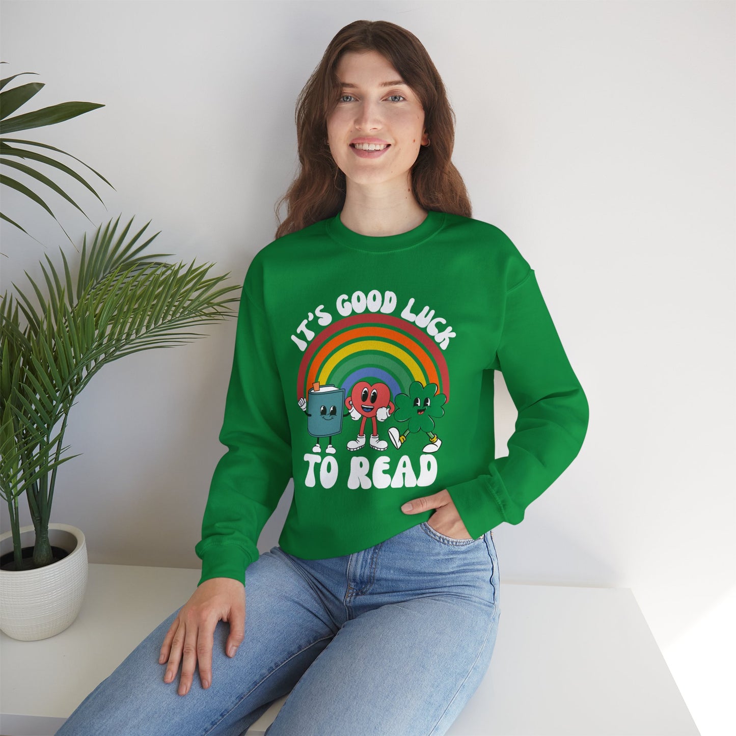 It's Good Luck To Read Unisex Heavy Blend™ Crewneck Sweatshirt