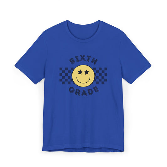 Sixth Grade Star Eyed Smiley Tee