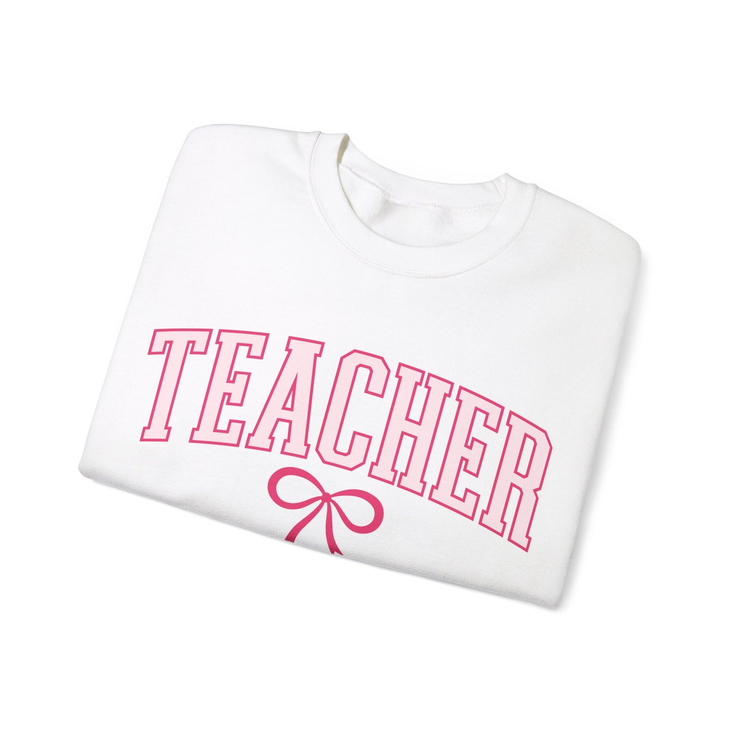 Teacher Varsity Bow Crewneck