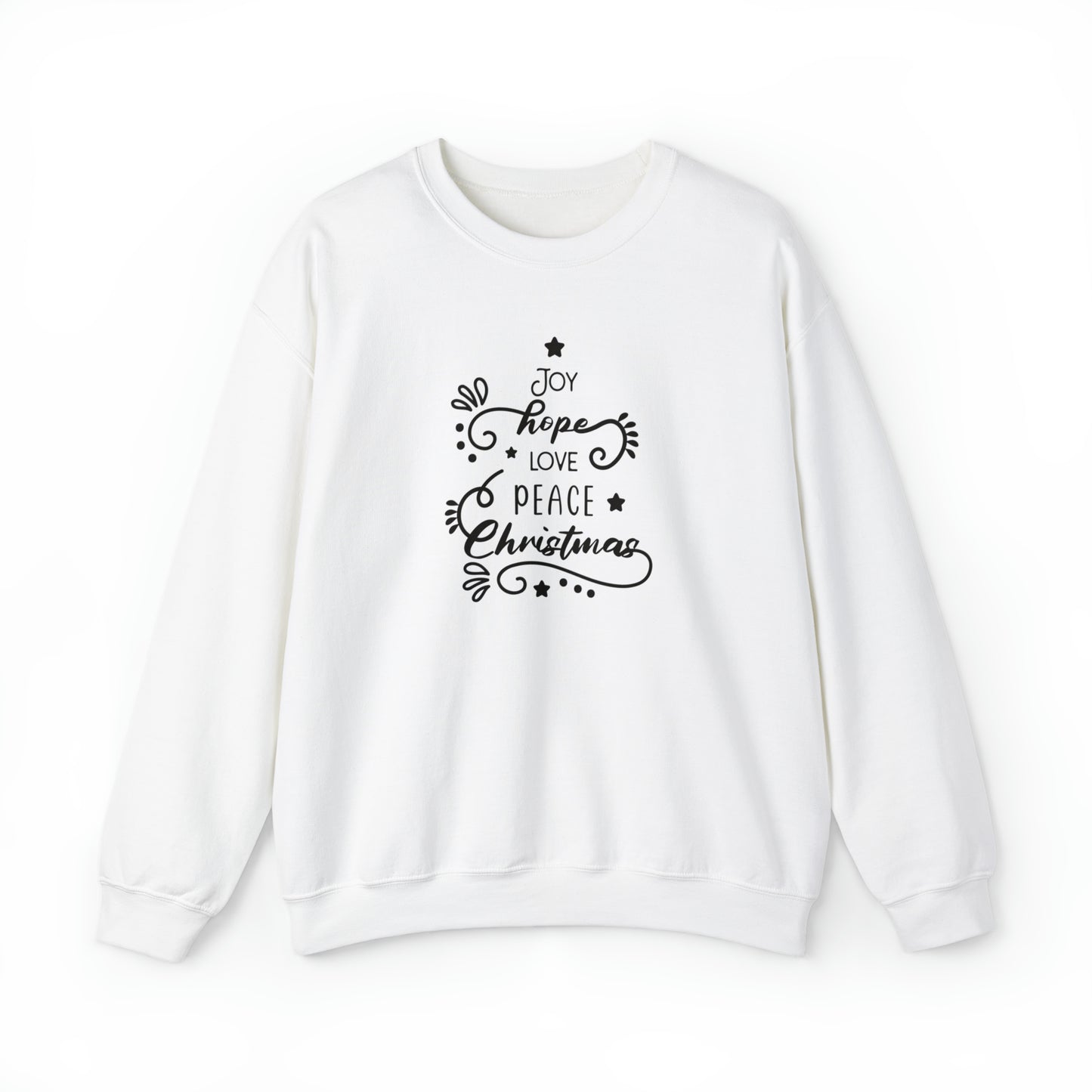 Joy Hope Peace Love Unisex Heavy Blend™ Crewneck Sweatshirt