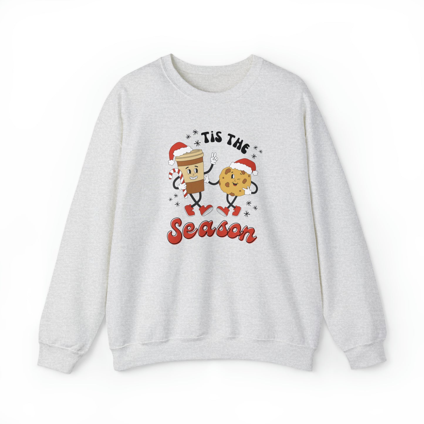 Tis the Season Retro Friends Unisex Heavy Blend™ Crewneck Sweatshirt