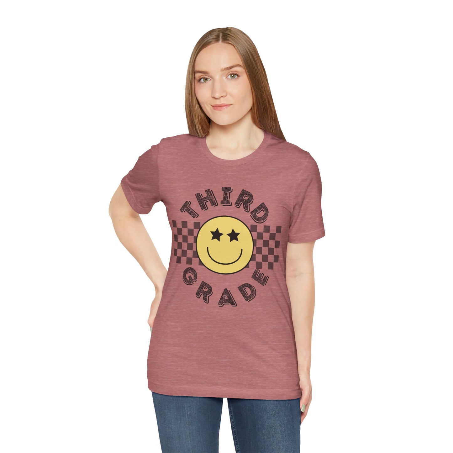 Third Grade Star Eyed Smiley Tee