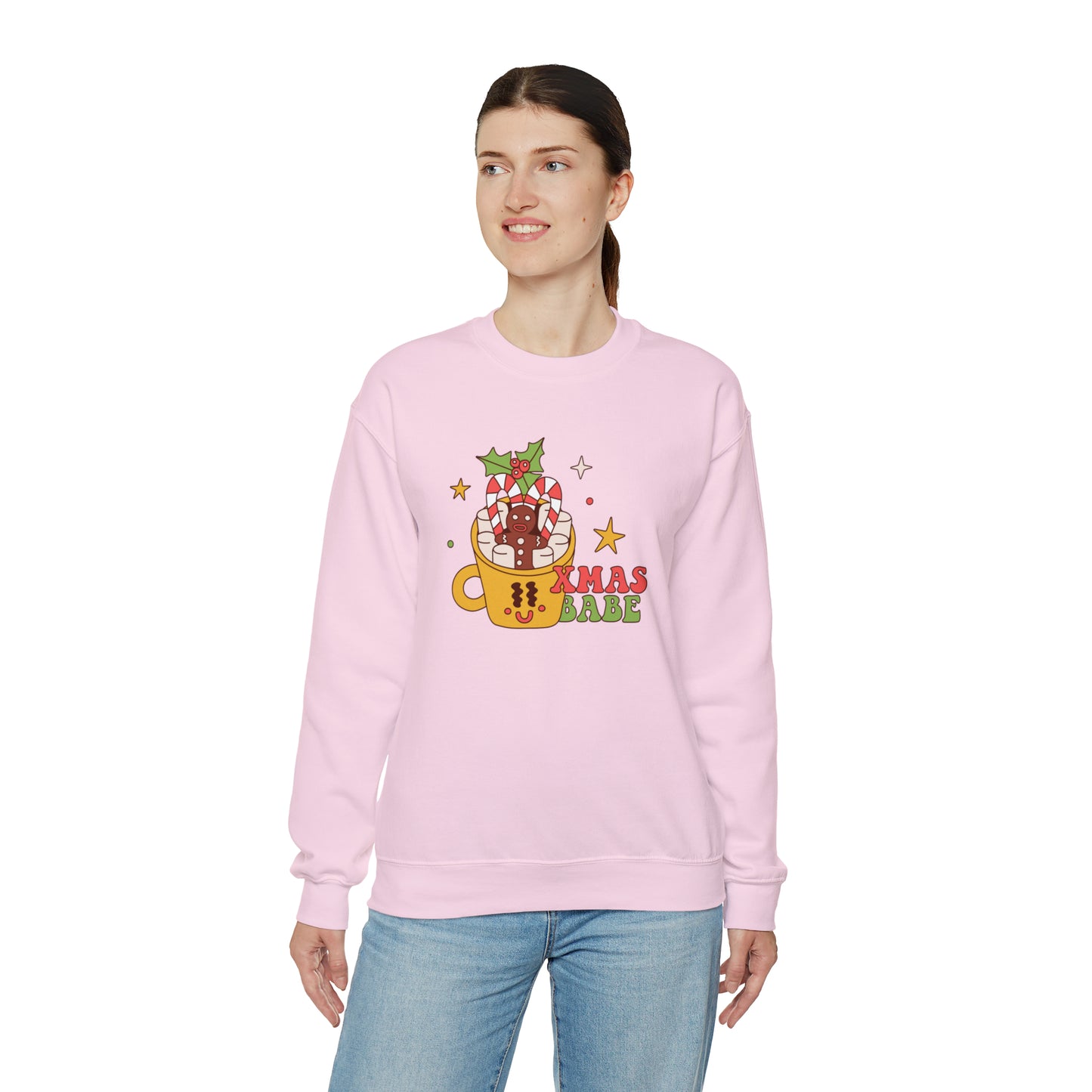 Xmas Babe Unisex Heavy Blend™ Crewneck Sweatshirt