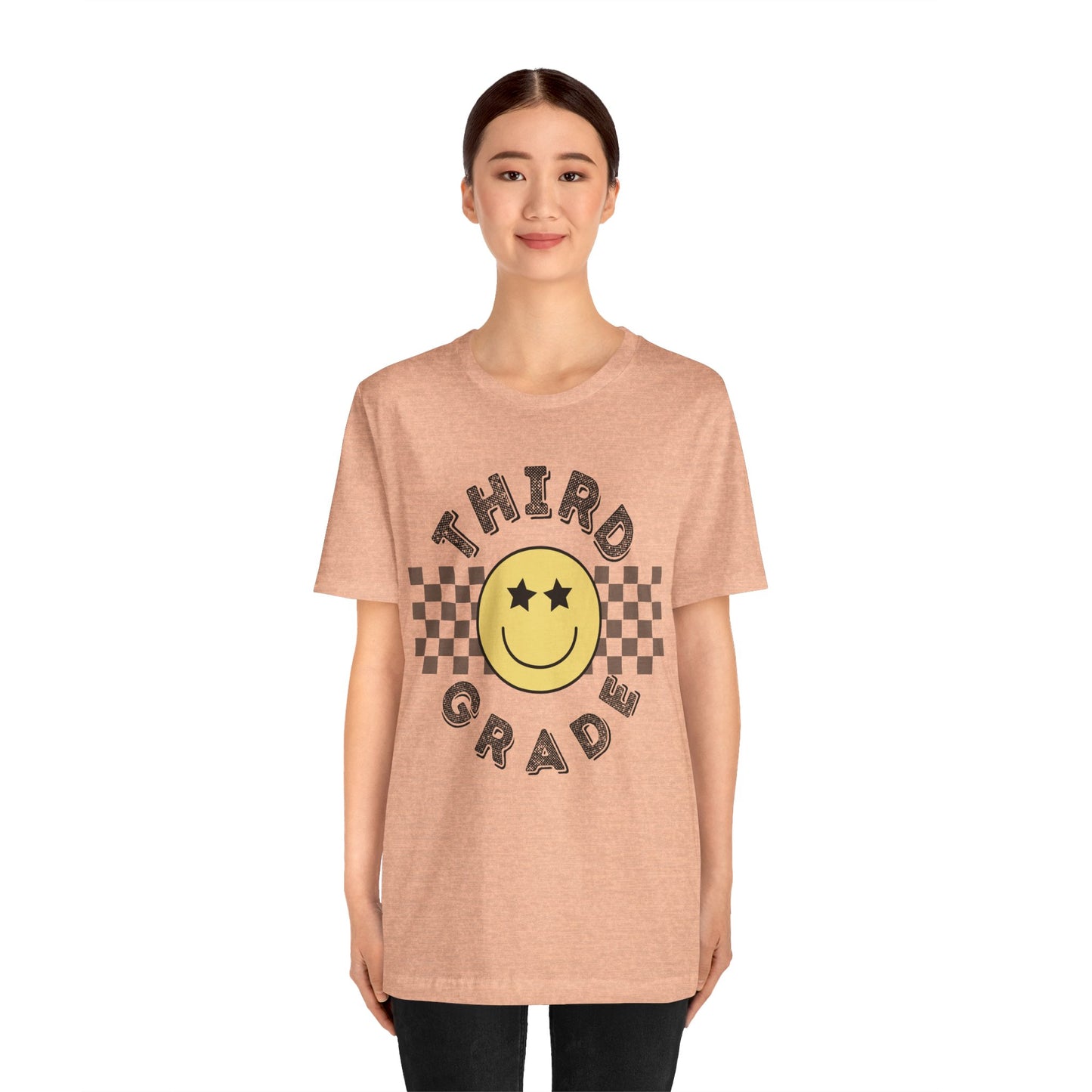 Third Grade Star Eyed Smiley Tee