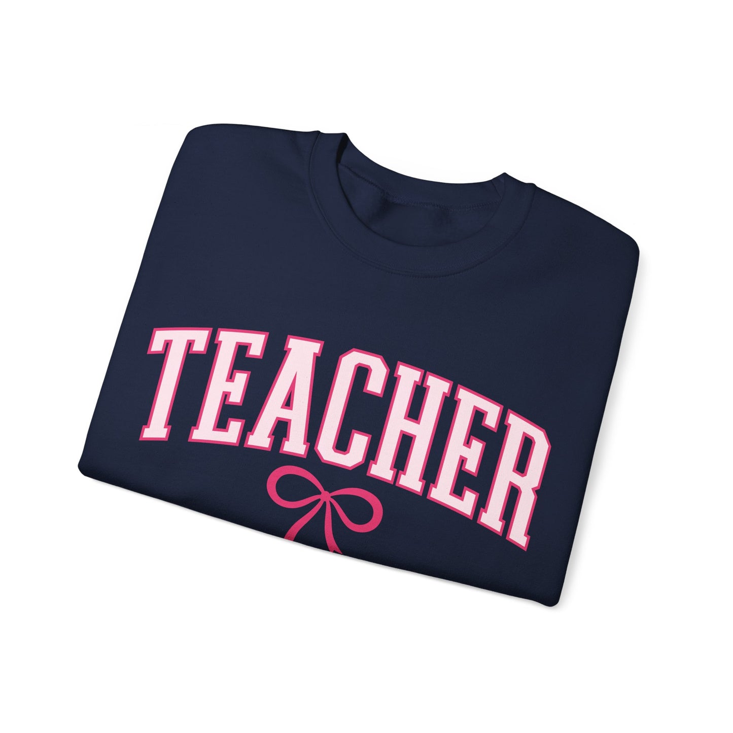 Teacher Varsity Bow Crewneck