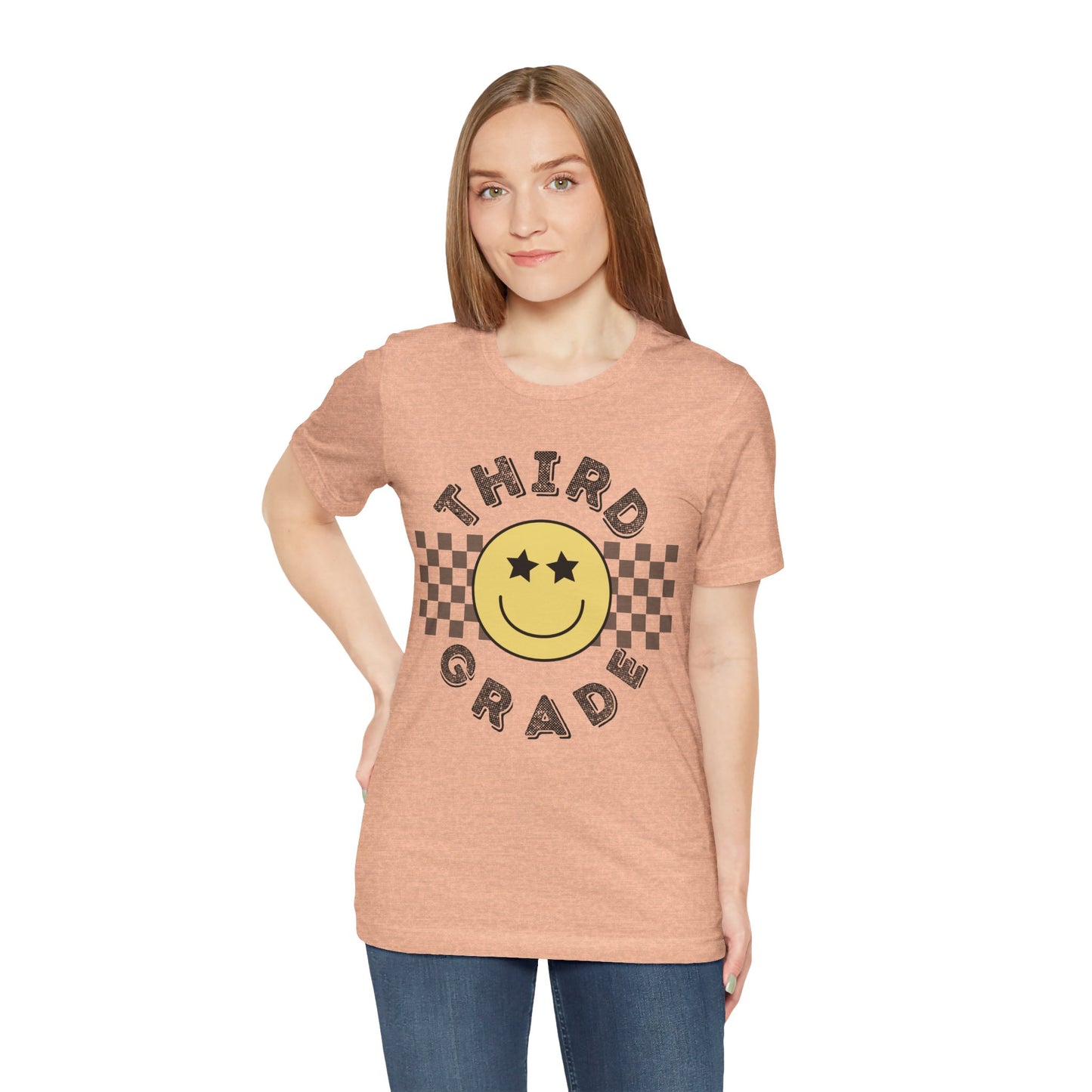 Third Grade Star Eyed Smiley Tee