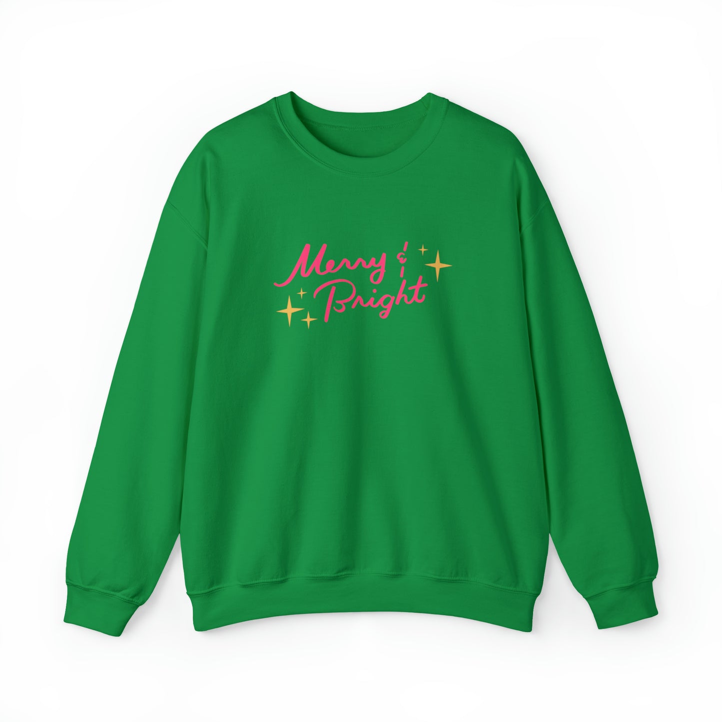 Merry & Bright Pink Unisex Heavy Blend™ Crewneck Sweatshirt