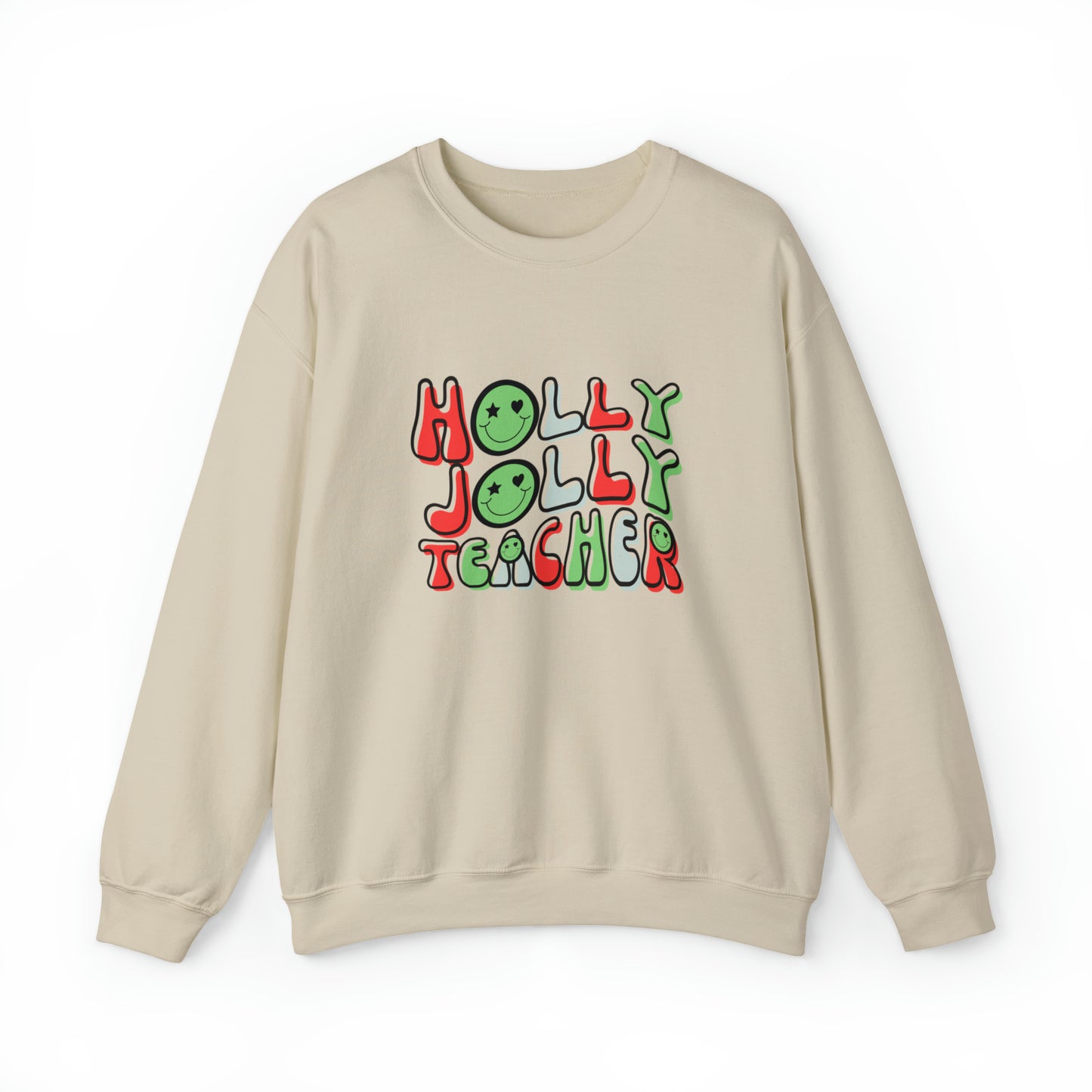 Holly Jolly Teacher 2023 Unisex Heavy Blend™ Crewneck Sweatshirt