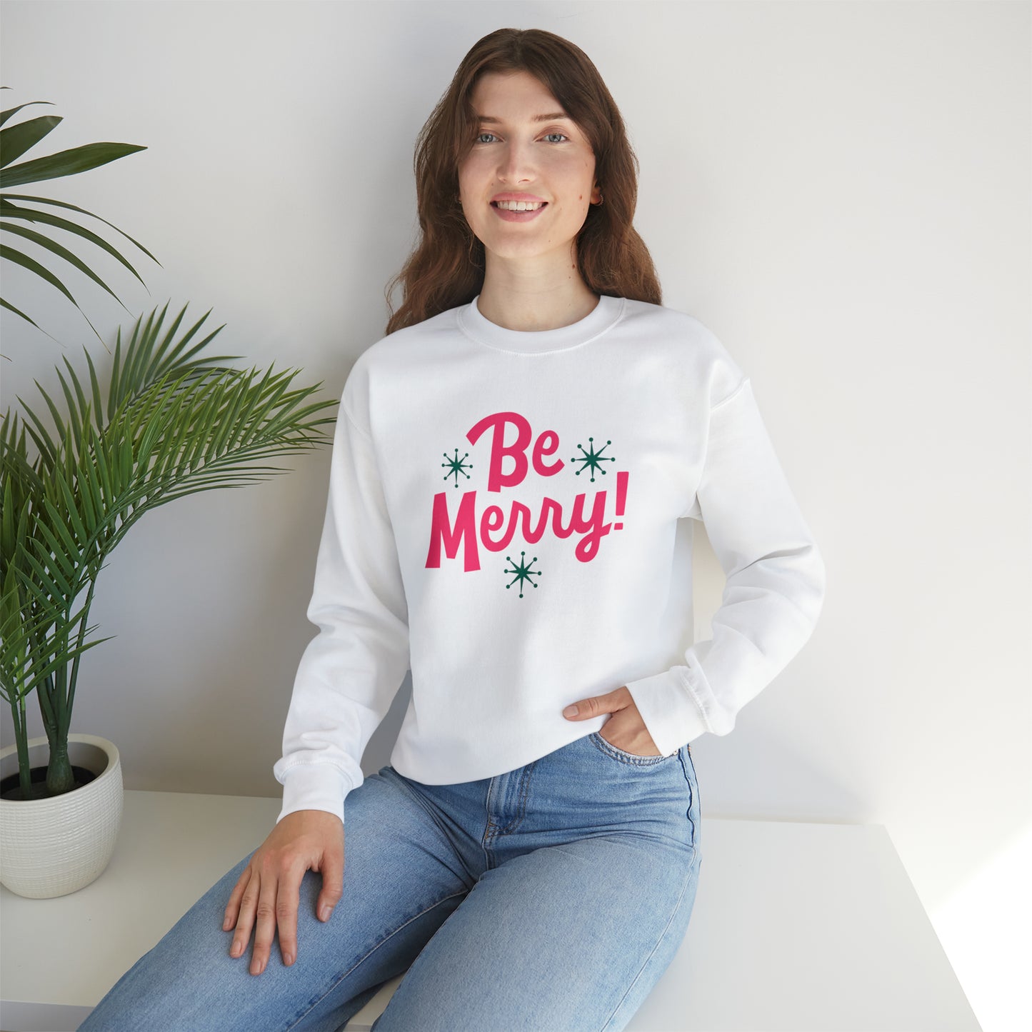 Be Merry! Unisex Heavy Blend™ Crewneck Sweatshirt