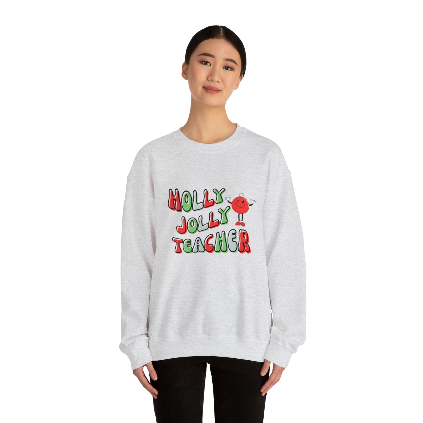 Holly Jolly Ornament Unisex Heavy Blend™ Crewneck Sweatshirt