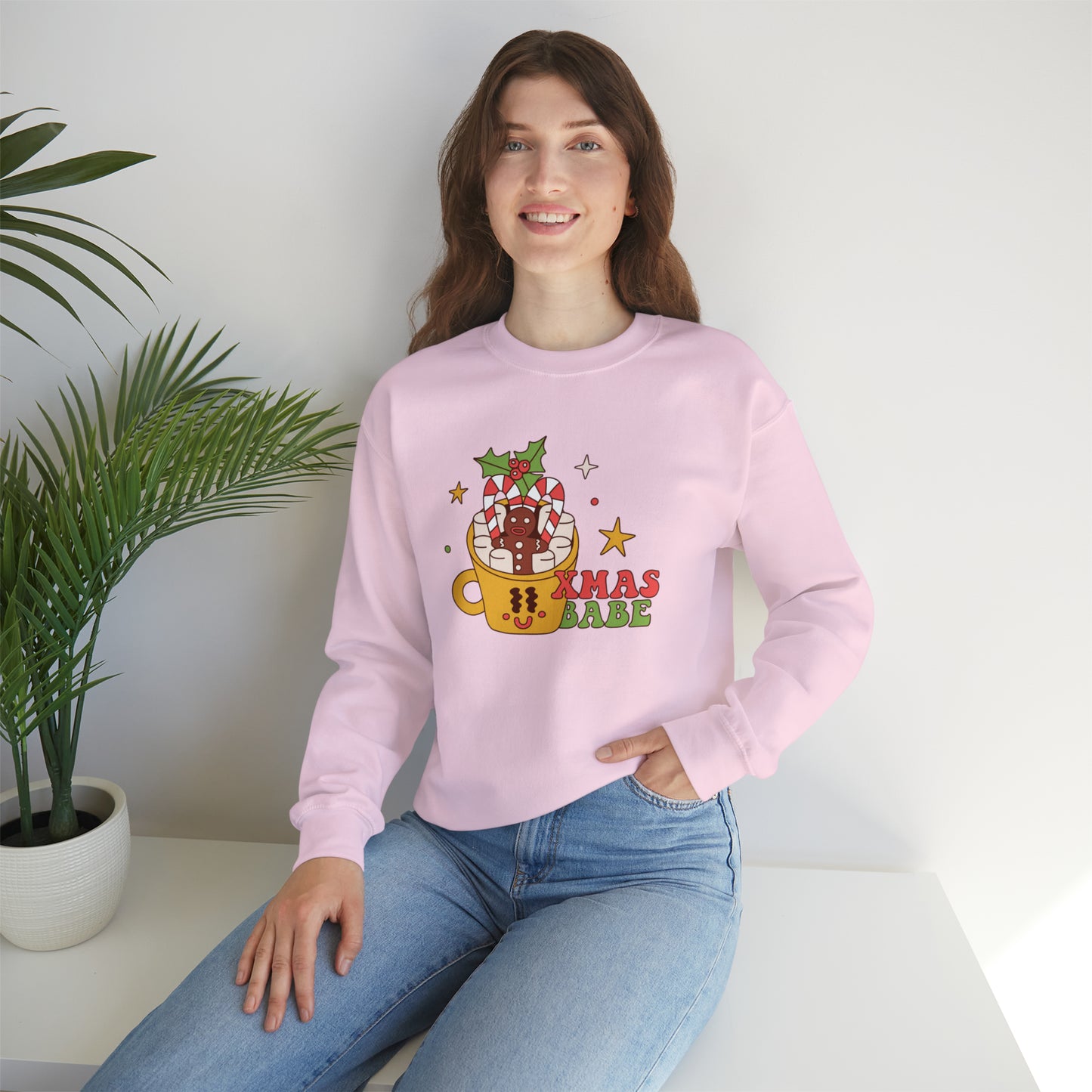 Xmas Babe Unisex Heavy Blend™ Crewneck Sweatshirt