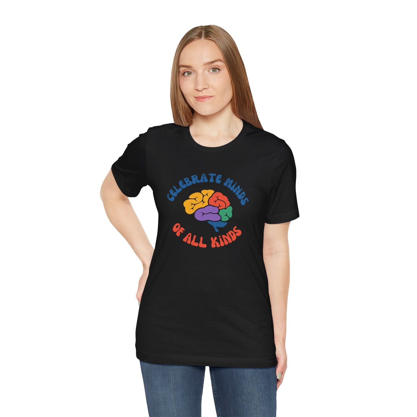 Celebrate Minds of All Kinds Unisex Jersey Short Sleeve Tee