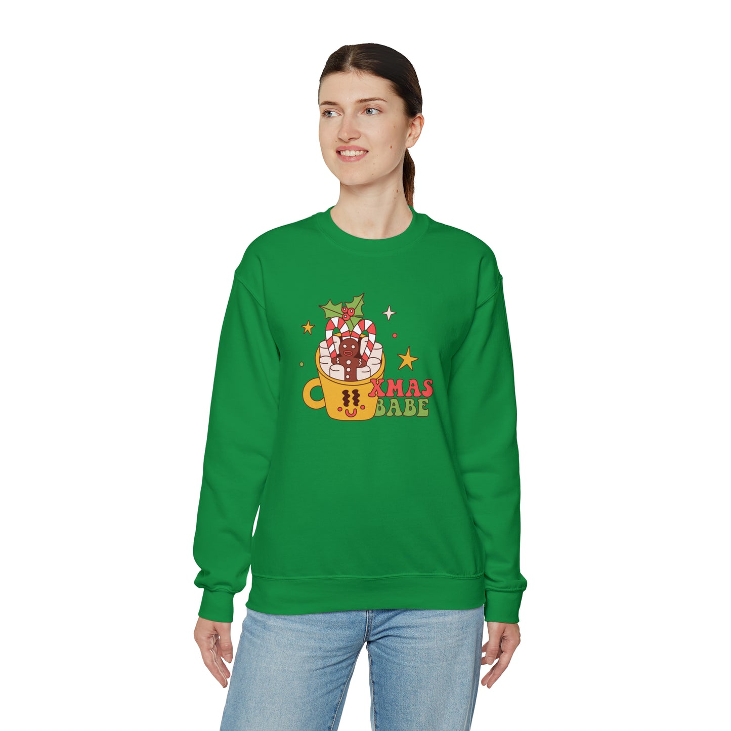 Xmas Babe Unisex Heavy Blend™ Crewneck Sweatshirt