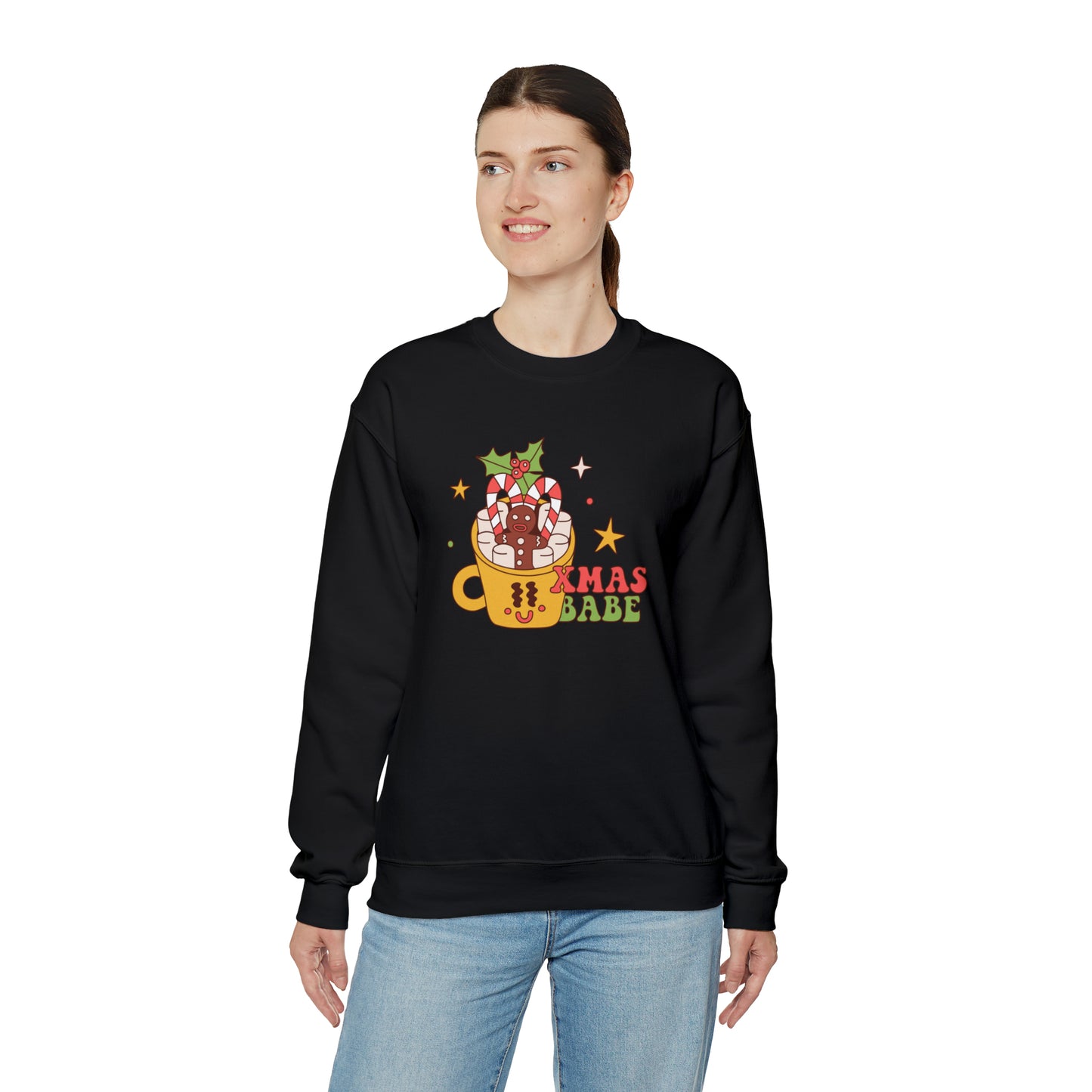 Xmas Babe Unisex Heavy Blend™ Crewneck Sweatshirt