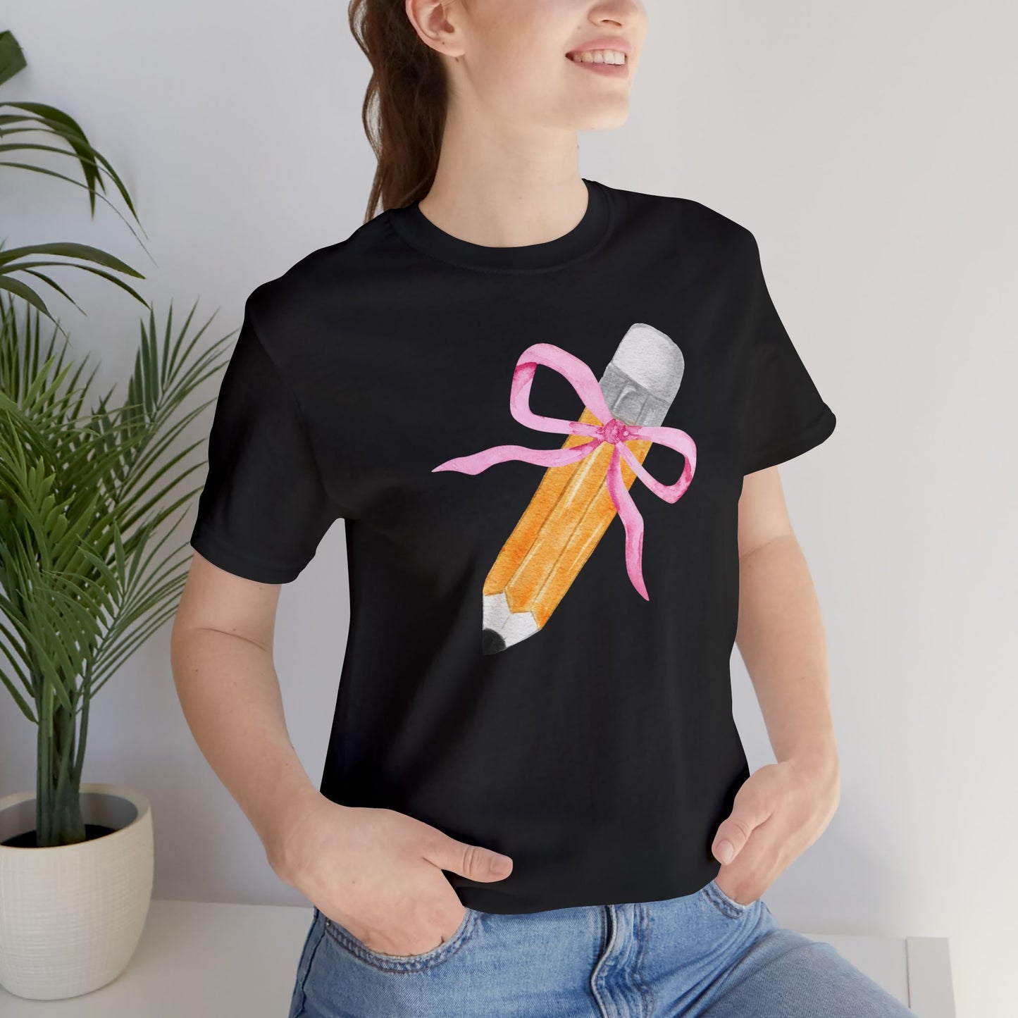 Coquette Pencil Teacher Tee