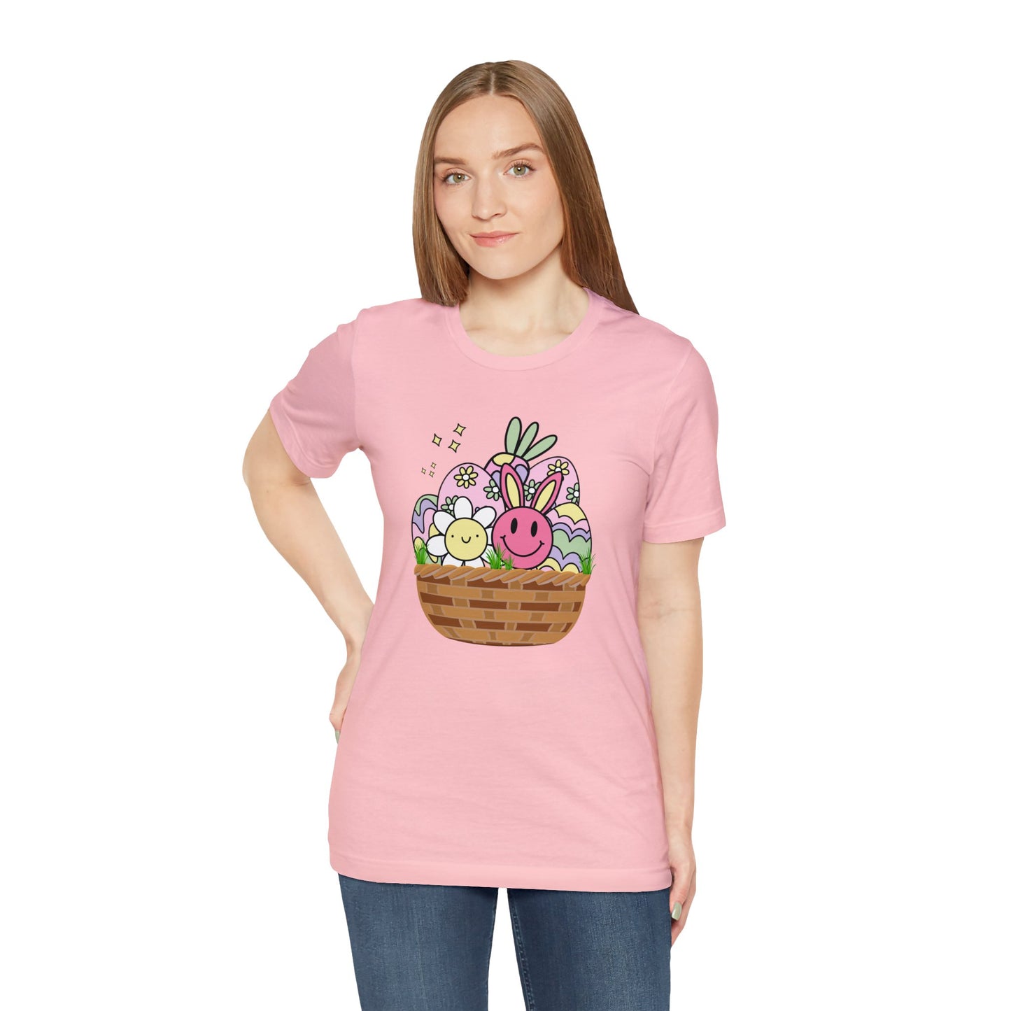 Easter Basket Unisex Jersey Short Sleeve Tee