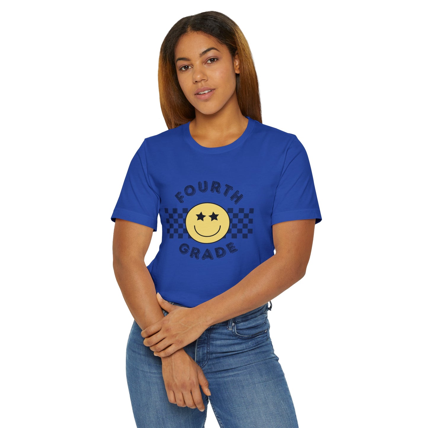 Fourth Grade Star Eyed Smiley Tee