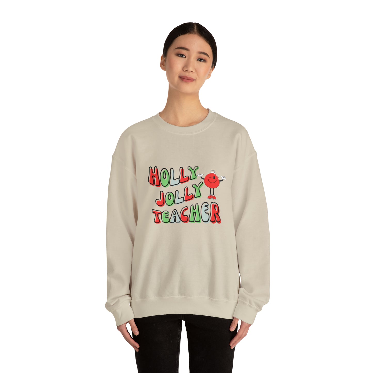 Holly Jolly Ornament Unisex Heavy Blend™ Crewneck Sweatshirt