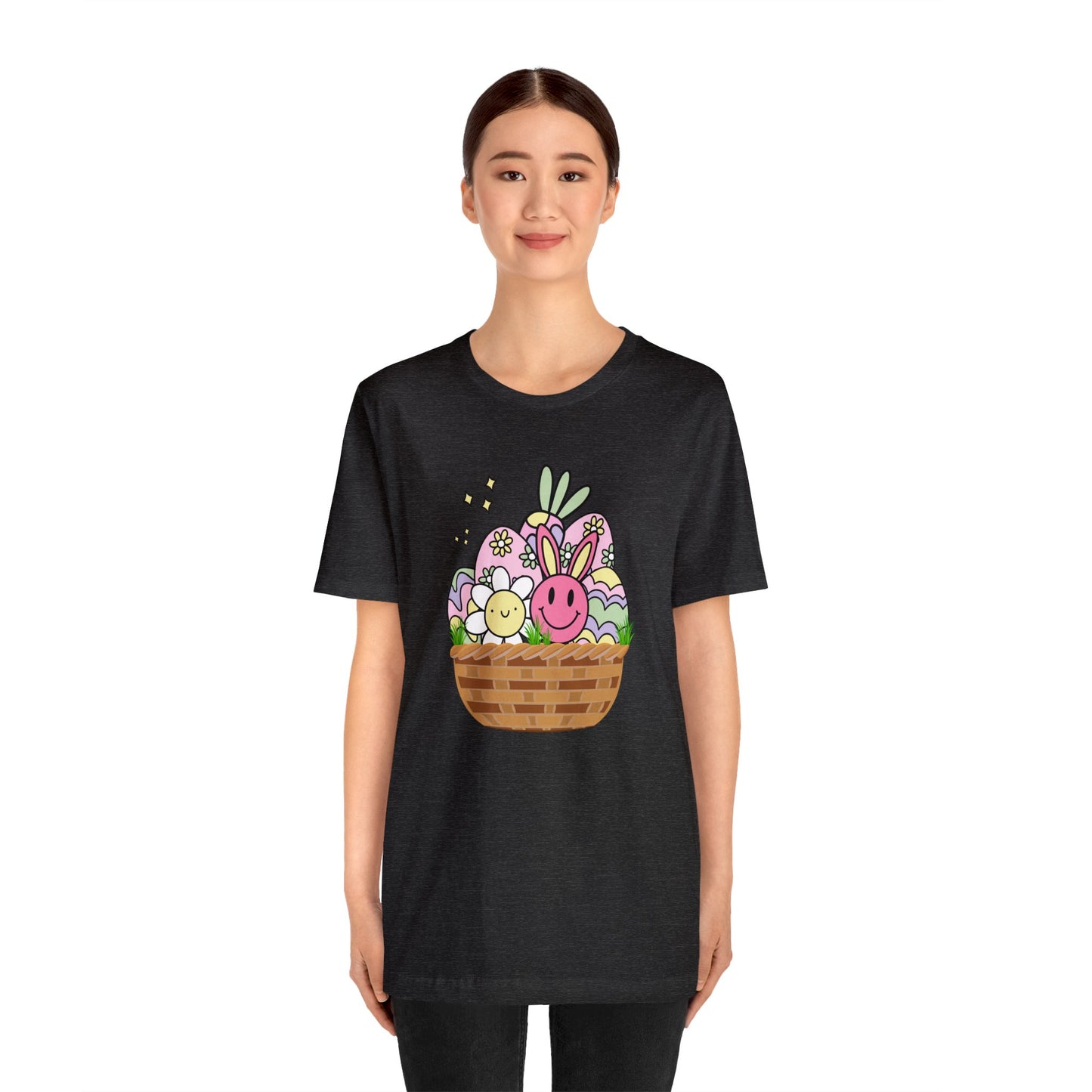 Easter Basket Unisex Jersey Short Sleeve Tee