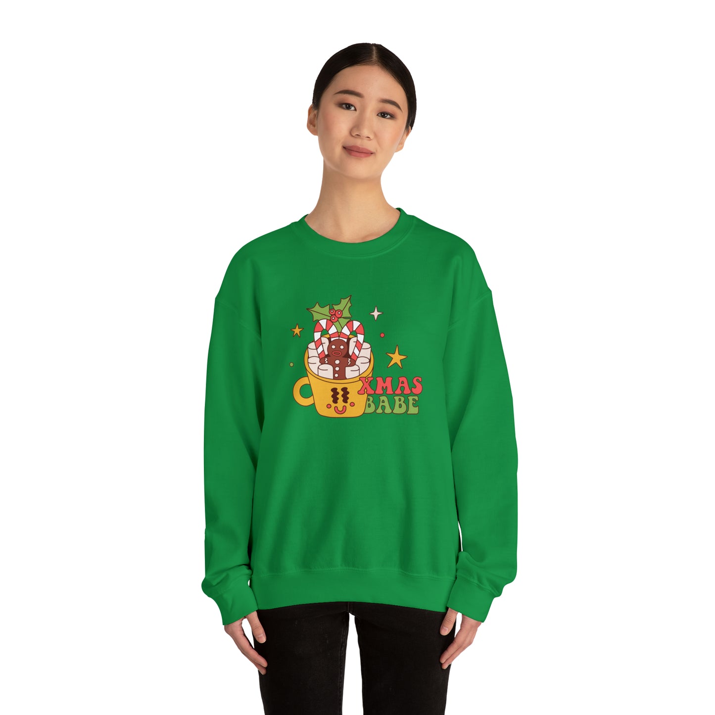 Xmas Babe Unisex Heavy Blend™ Crewneck Sweatshirt