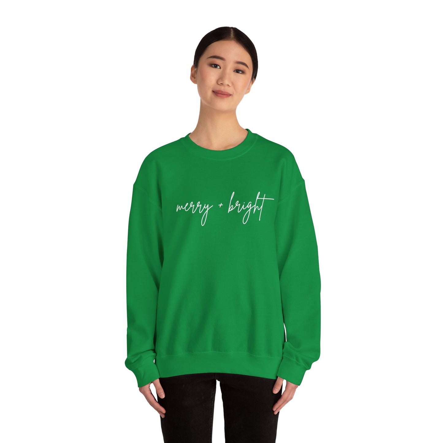 Merry + Bright Cursive Sweatshirt