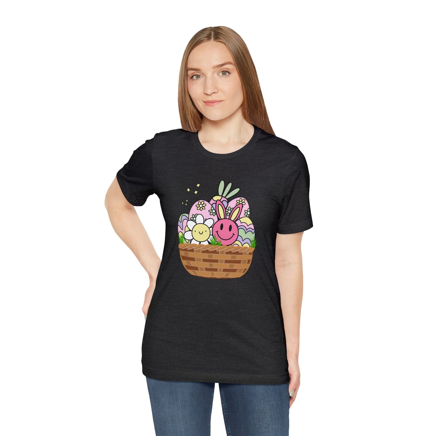 Easter Basket Unisex Jersey Short Sleeve Tee