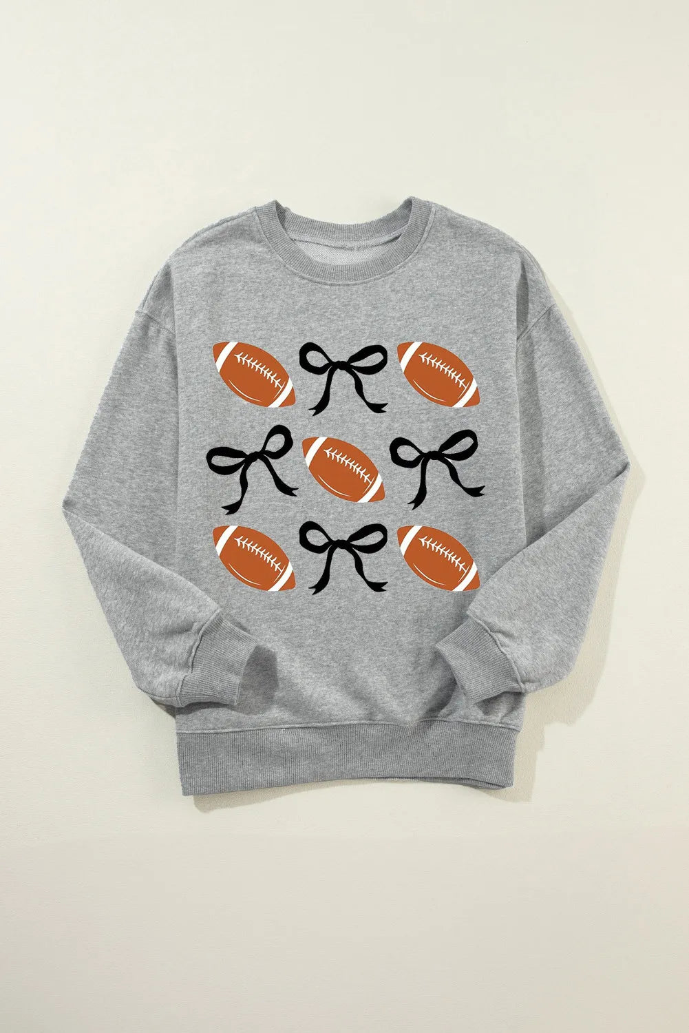 Footballs and Black Bows Sweatshirt