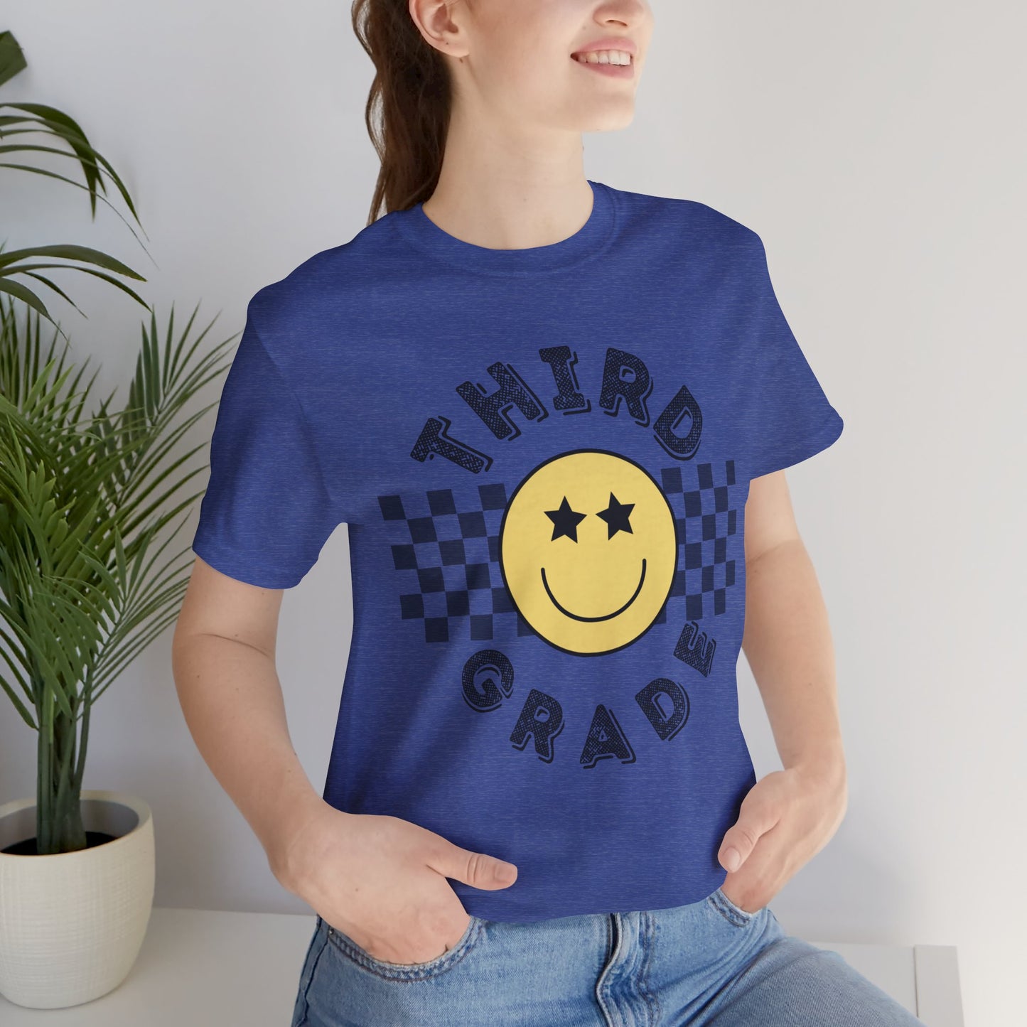 Third Grade Star Eyed Smiley Tee