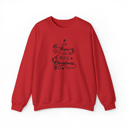 Joy Hope Peace Love Unisex Heavy Blend™ Crewneck Sweatshirt