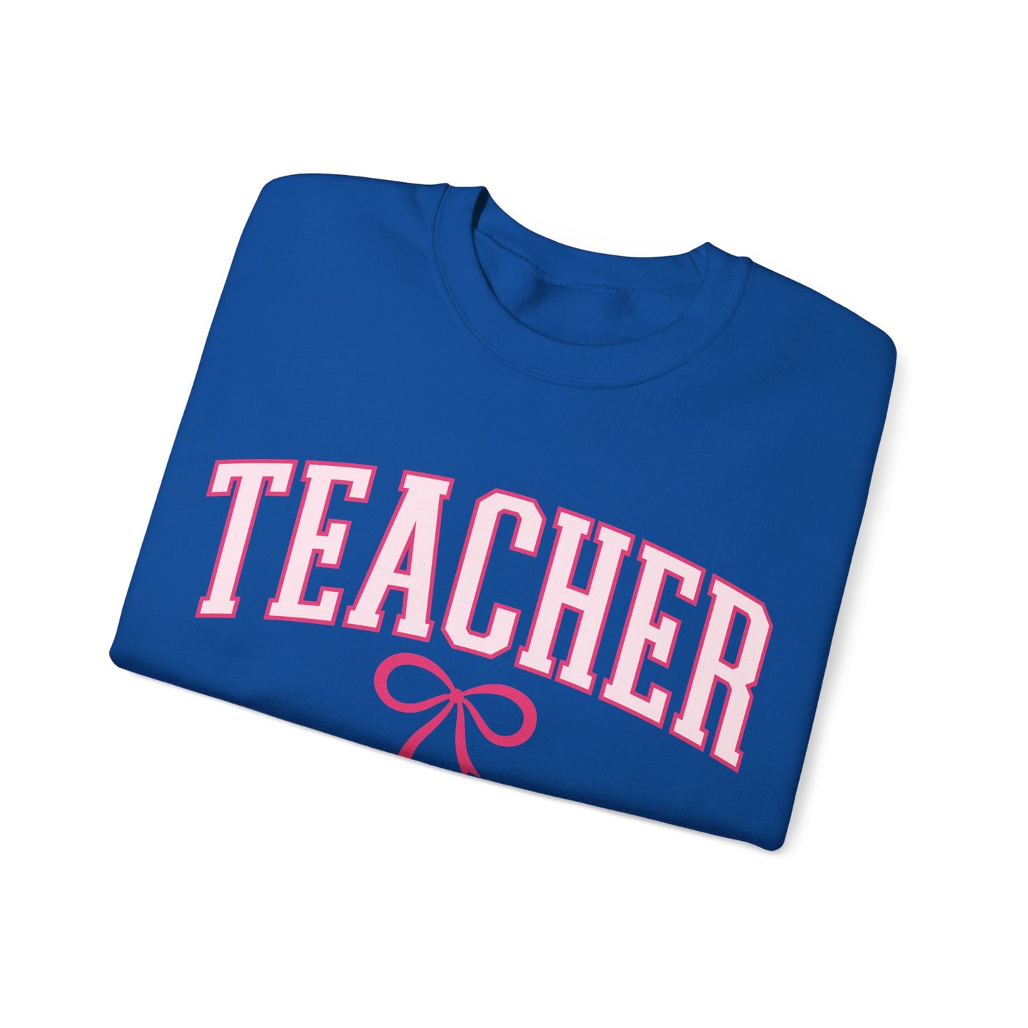 Teacher Varsity Bow Crewneck