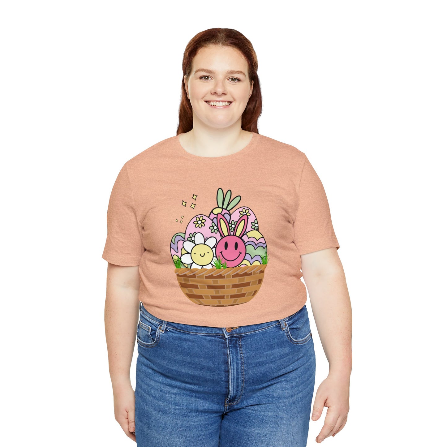 Easter Basket Unisex Jersey Short Sleeve Tee