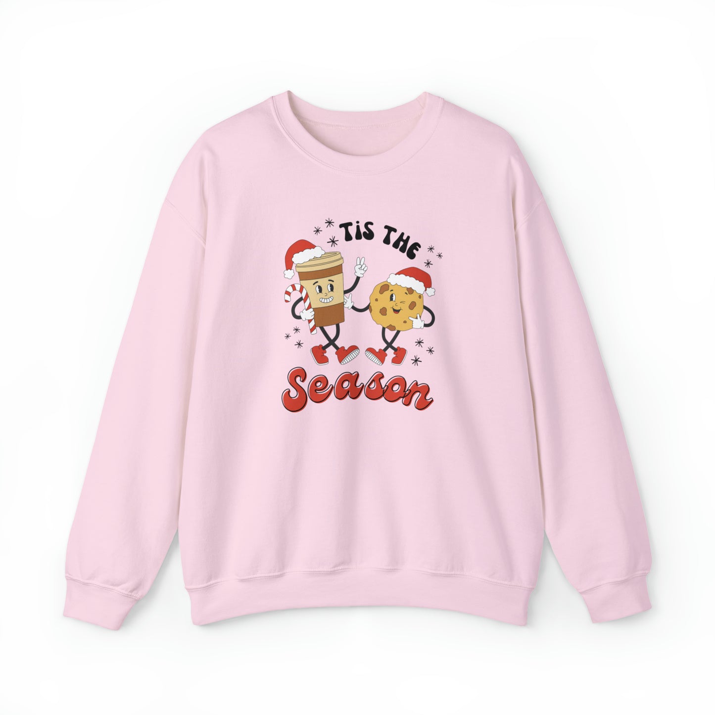 Tis the Season Retro Friends Unisex Heavy Blend™ Crewneck Sweatshirt