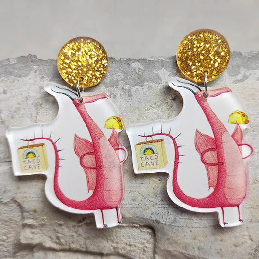 Dragons Love Tacos Earrings