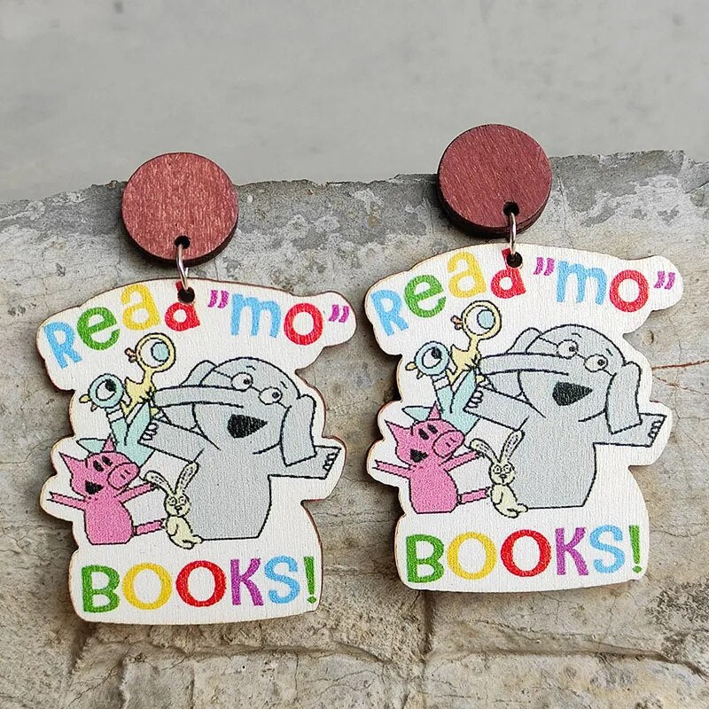 Read "Mo" Books Earrings