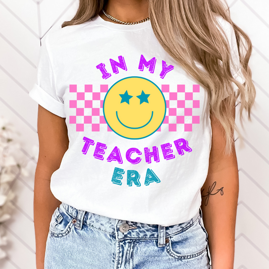 In My Teacher Era Smiley Tee