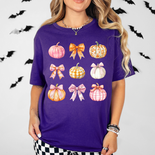 Coquette Gingham Pumpkins Tee